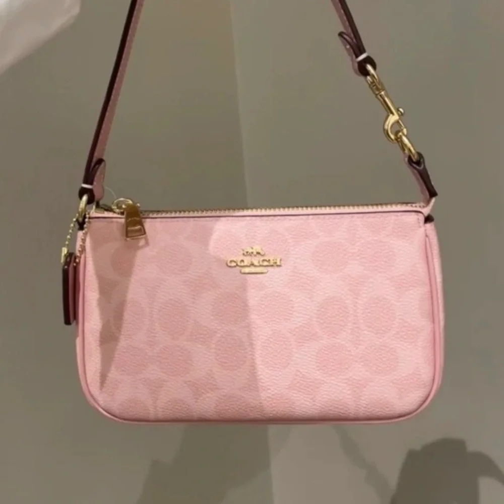 Coach Light Pink Signature Shoulder Bag